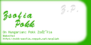 zsofia pokk business card